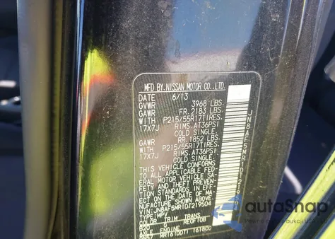 2013 Nissan Juke S из США, поврежденный, VIN JN8AF5MR1DT219504